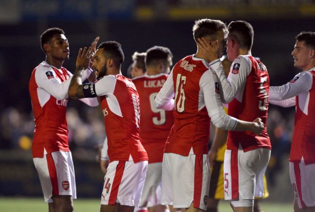 Sutton United v Arsenal - Emirates FA Cup - Fifth Round - Gander Green Lane