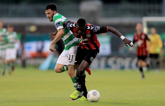 Killian Brennan with Ismail Akinade