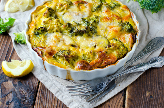 Luscious starter of broccoli gratin with anchovy-infused cream: Grow it ...