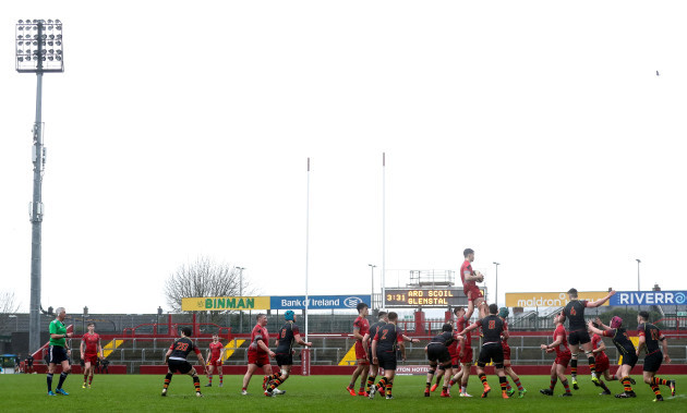 Rory Clarke claims a line-out
