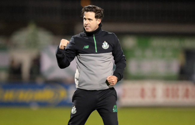 Stephen Bradley celebrates