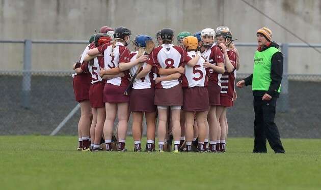 Slaughtneil team huddle