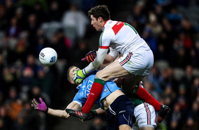 Eoghan O’Gara with David Clarke and Lee Keegan