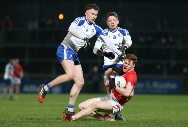 Conor Meyler with Conor McManusm and Fintan Kelly