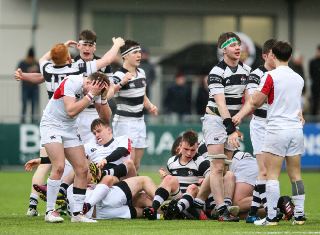 Tom Monaghan dejected at the final whistle