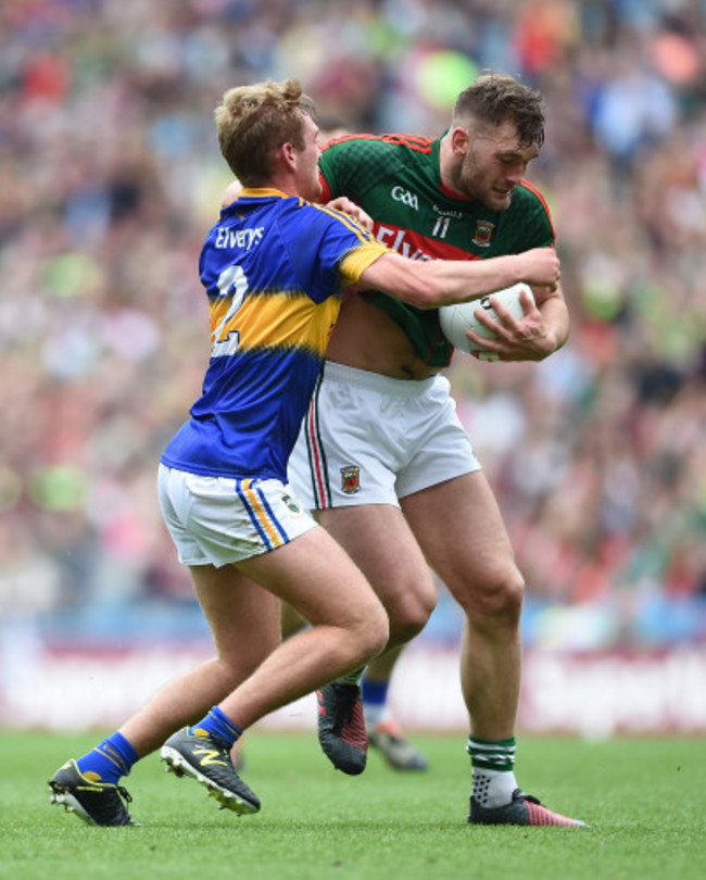 Aidan O'Shea with Colm O&Otilde;Shaughnessy