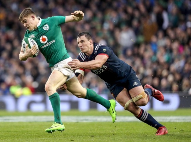 Garry Ringrose with Louis Picamoles