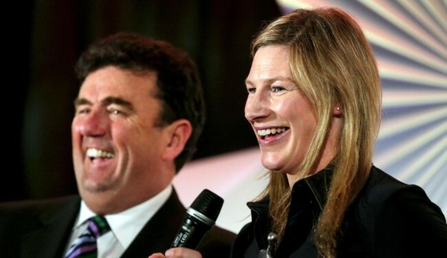 Des Cahill with Nina Carberry