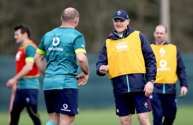 Joe Schmidt with Rory Best