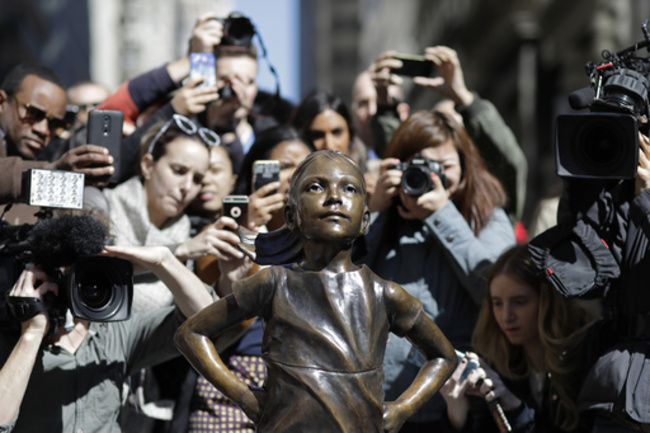 APTOPIX Fearless Girl Wall Street