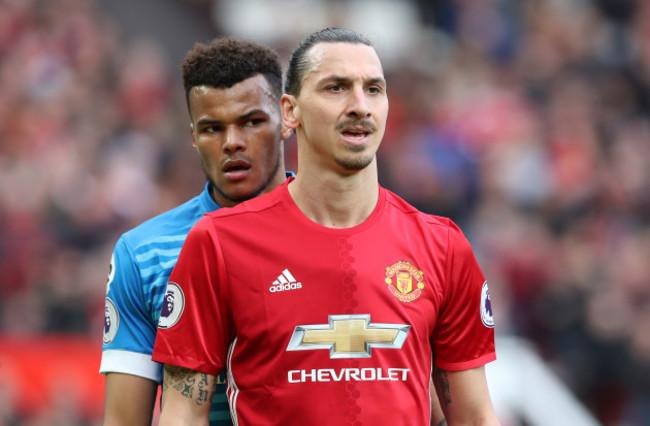 Zlatan Ibrahimovic and Tyrone Mings File Photo