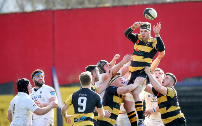 Michael Madden wins a line-out