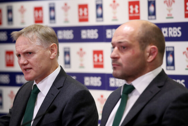 Joe Schmidt and Rory Best
