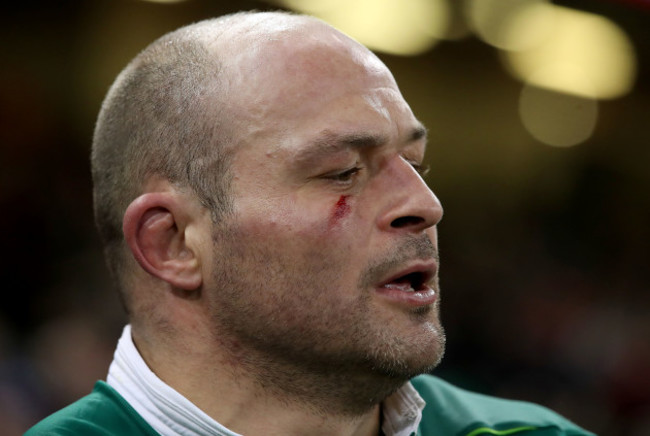 Rory Best dejected after the game