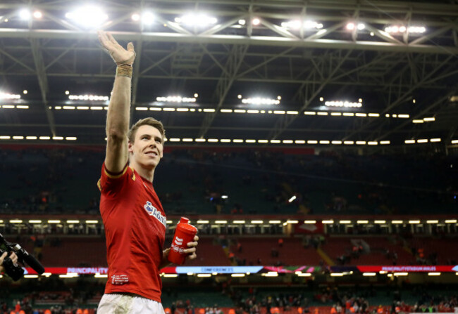Liam Williams celebrates winning