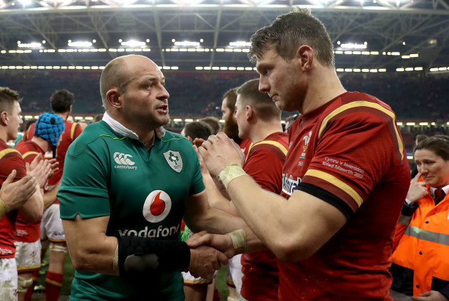 Rory Best with Dan Biggar after the game