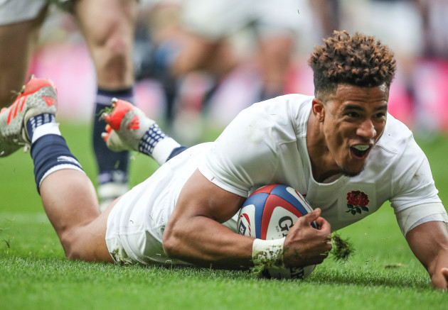 Anthony Watson scores their third try