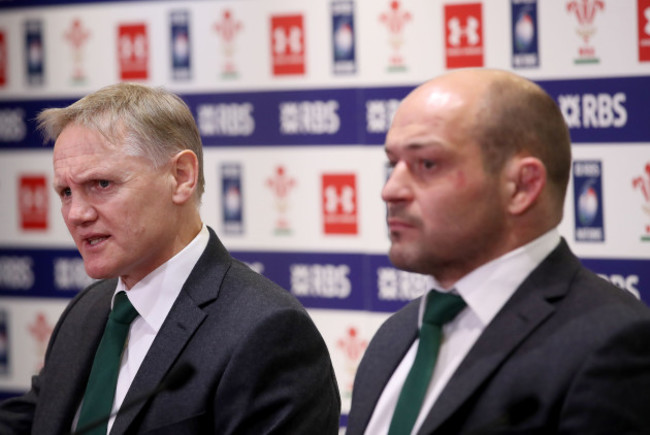 Joe Schmidt and Rory Best