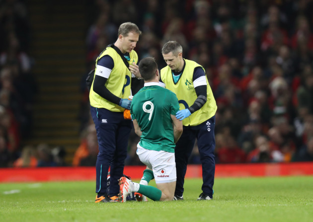 Conor Murray receives treatment