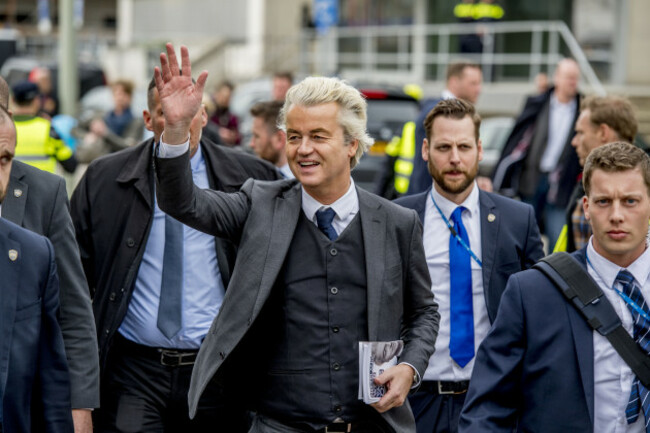Dutch Far-Right PPV Candidate Geert Wilders Election Campaign