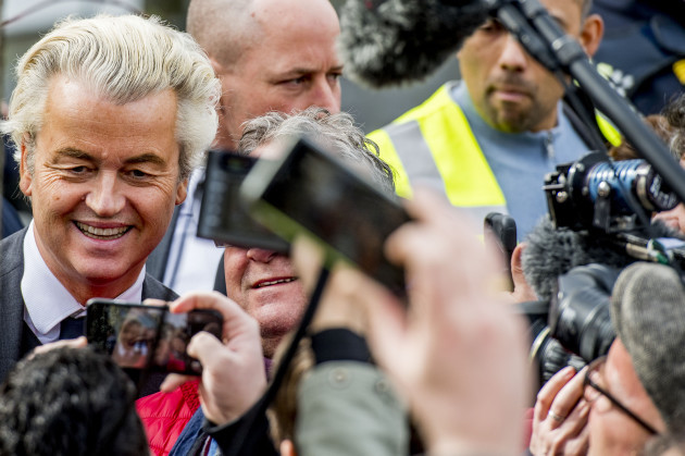 Dutch Far-Right PPV Candidate Geert Wilders Election Campaign