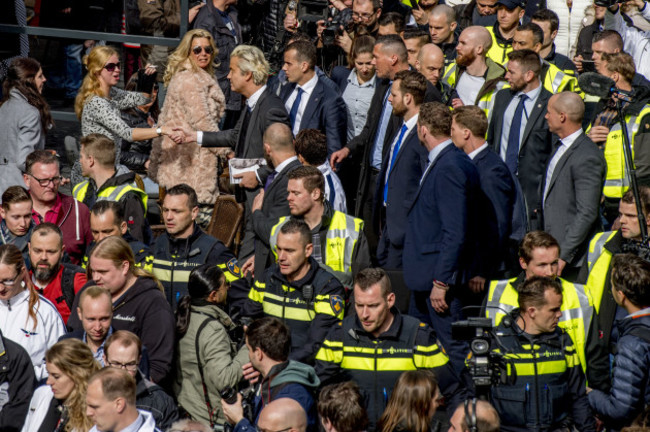 Dutch Far-Right PPV Candidate Geert Wilders Election Campaign