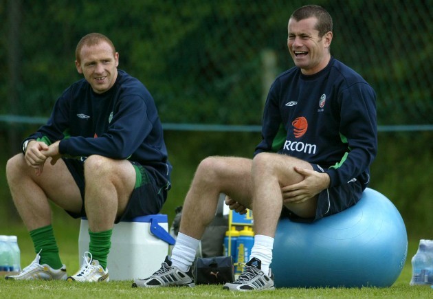 Shay Given and Glen Crowe