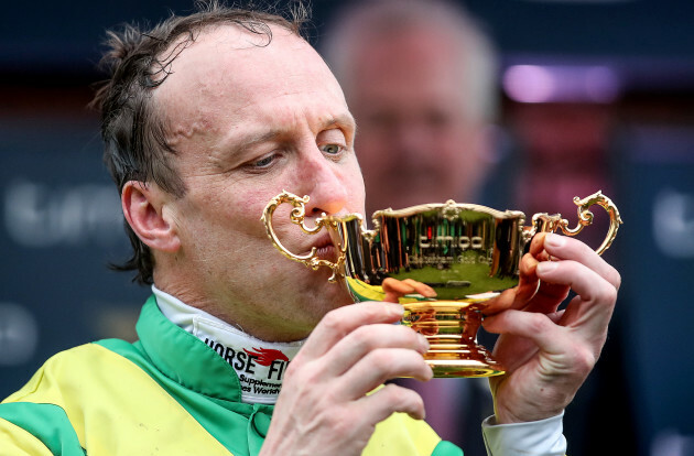 Robbie Power celebrates winning the Gold Cup