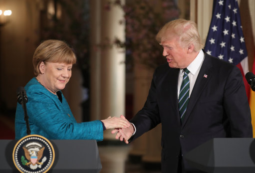 Merkel meets Trump