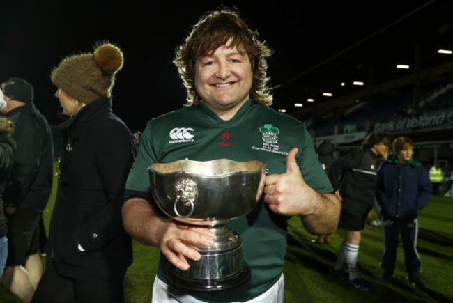 Shane Byrne poses with the Stuart Mangan Memorial Cup