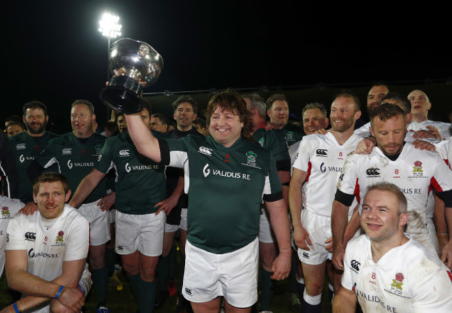 Shane Byrne holds the Stuart Mangan Memorial Cup