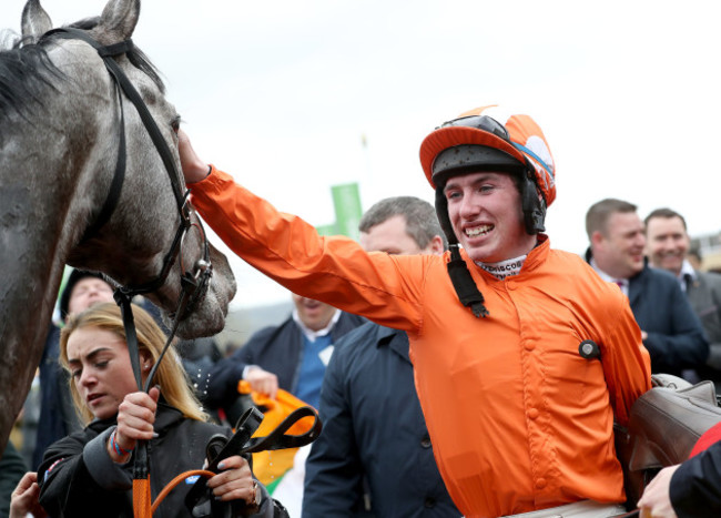 Jack Kennedy celebrates winning with Labaik