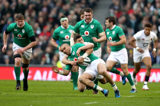 Simon Zebo with Ben Youngs