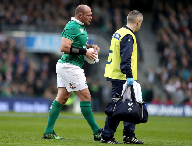 Rory Best goes off injured