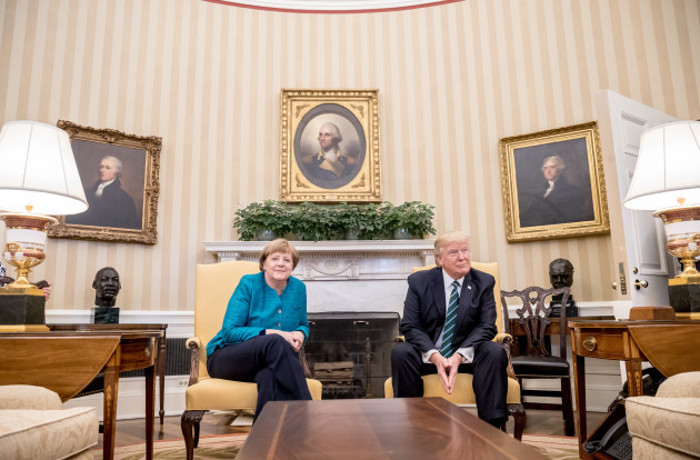 Merkel meets with Trump