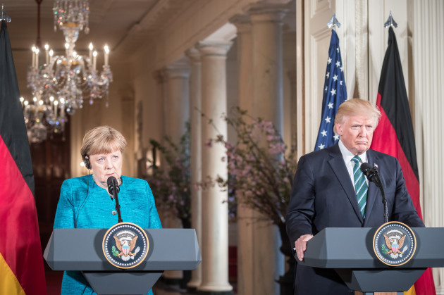 Merkel meets with Trump