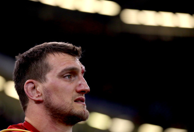 Sam Warburton dejected after the game