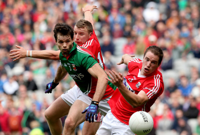 Brian Hurley and Colm O’Neill with Ger Cafferkey