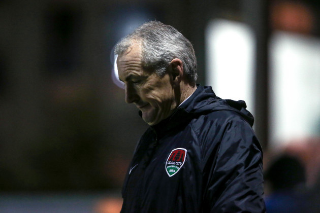 John Caulfield dejected in the closing stages of the game