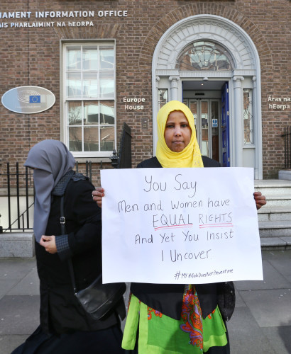 0045 European hijab ban protest_90506264