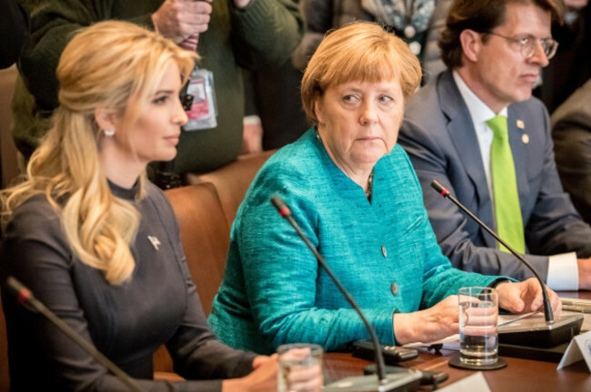 Merkel meets with Trump