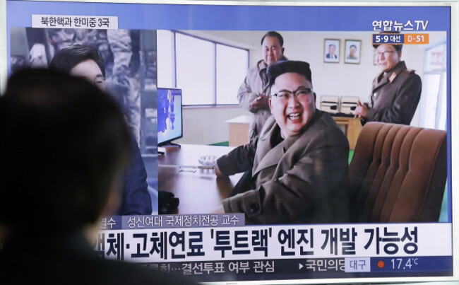 South Korea Norht Korea Rocket Engine Test