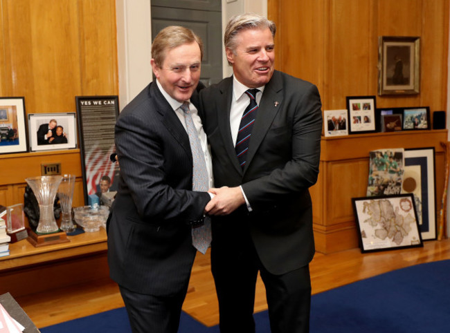 Enda Kenny and Brett Gosper