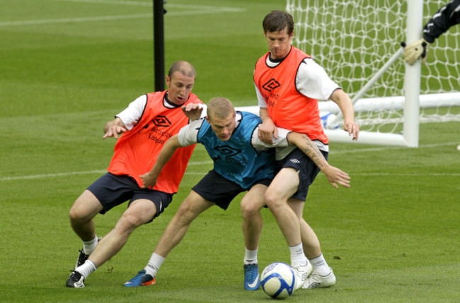 Owen Heary, James McClean and Ryan McBride