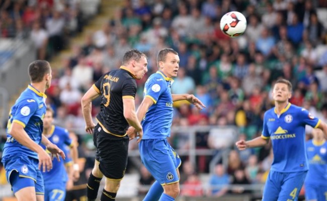 David McMillan scores his teams first goal