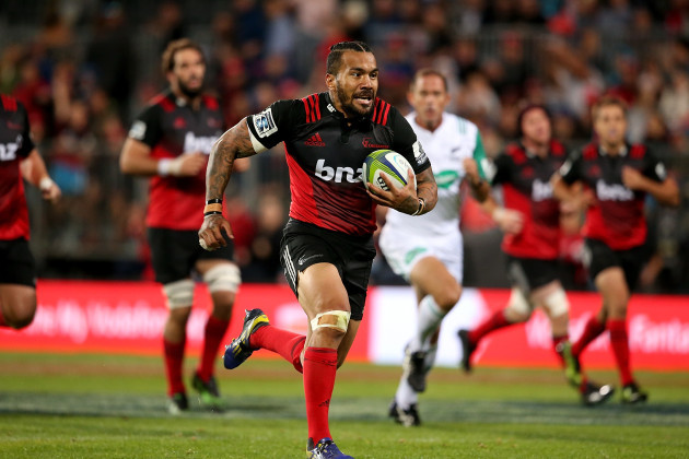 Digby Ioane on his way to scoring a try