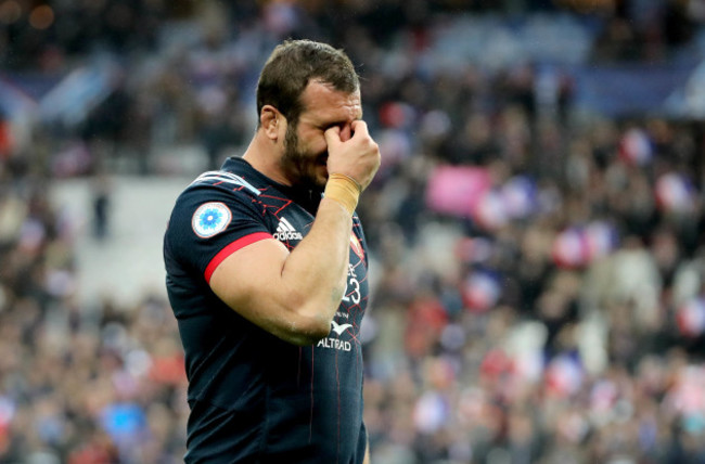 Yoann Maestri celebrates after the game