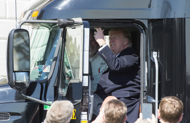 DC: President Trump Welcomes Truckers to the White House