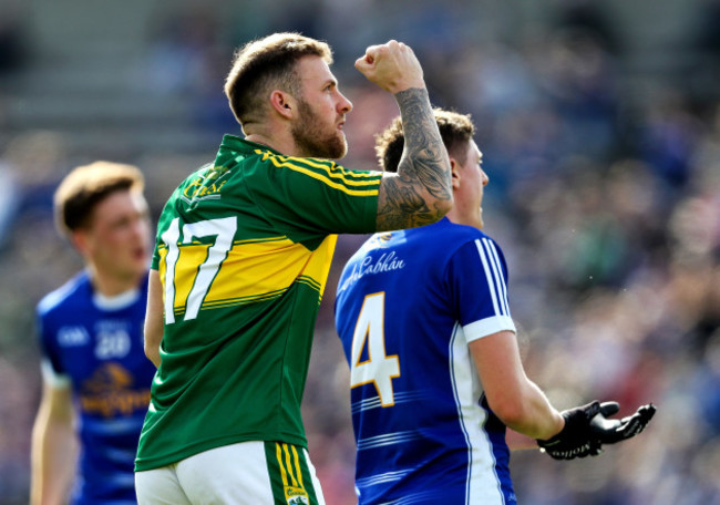 John Keane celebrates scoring a late point