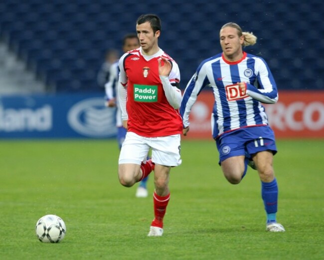 Keith Fahey and Andriy Voronin